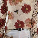 Catarina - Camisola de malha floral