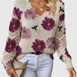 Catarina - Camisola de malha floral