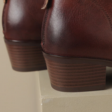 Camila - Botins Luxo Salto Baixo