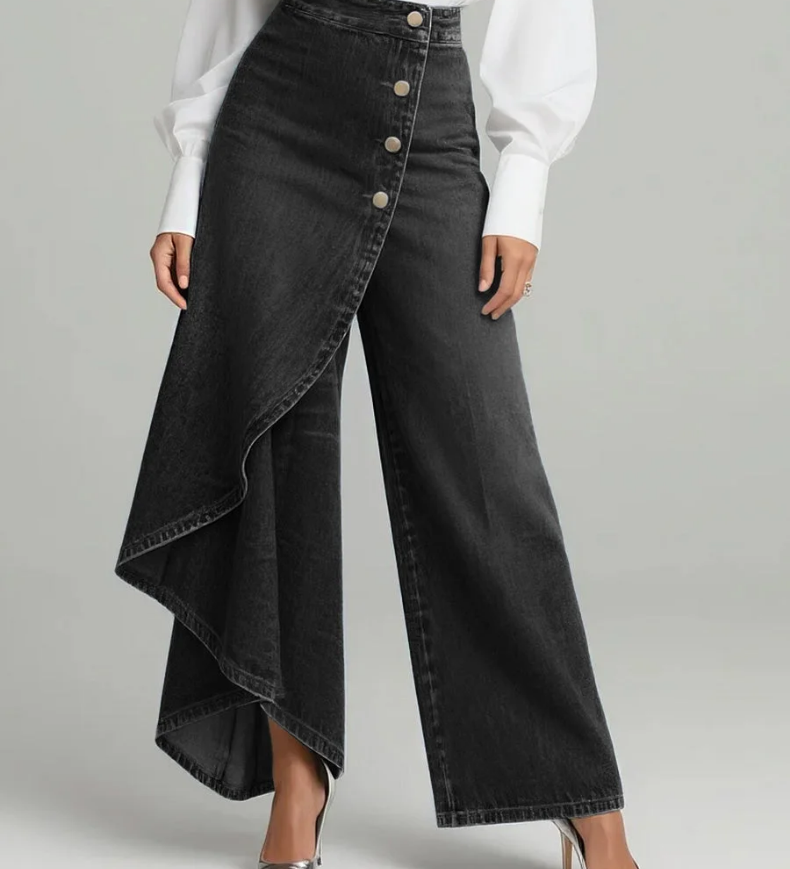 Amélia - Calças de Denim Envolventes