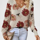 Catarina - Camisola de malha floral