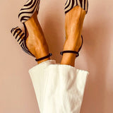 Zebrina - Sandálias zebra