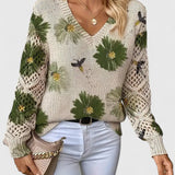 Catarina - Camisola de malha floral