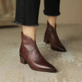 Camila - Botins Luxo Salto Baixo