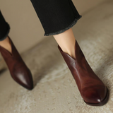 Camila - Botins Luxo Salto Baixo