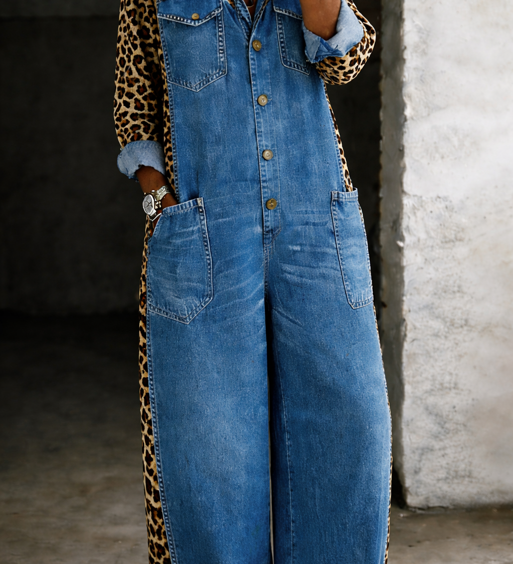 Ariana - Macacão de Denim One Piece