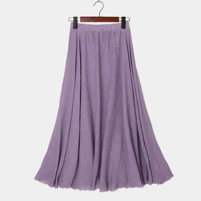 Matilde - Saia elegante com cintura alta