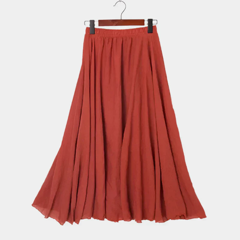Matilde - Saia elegante com cintura alta