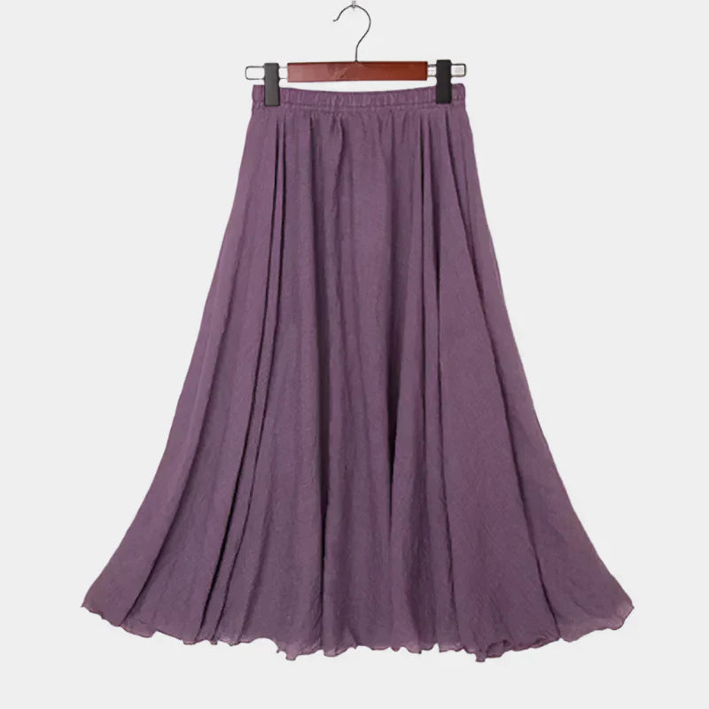 Matilde - Saia elegante com cintura alta