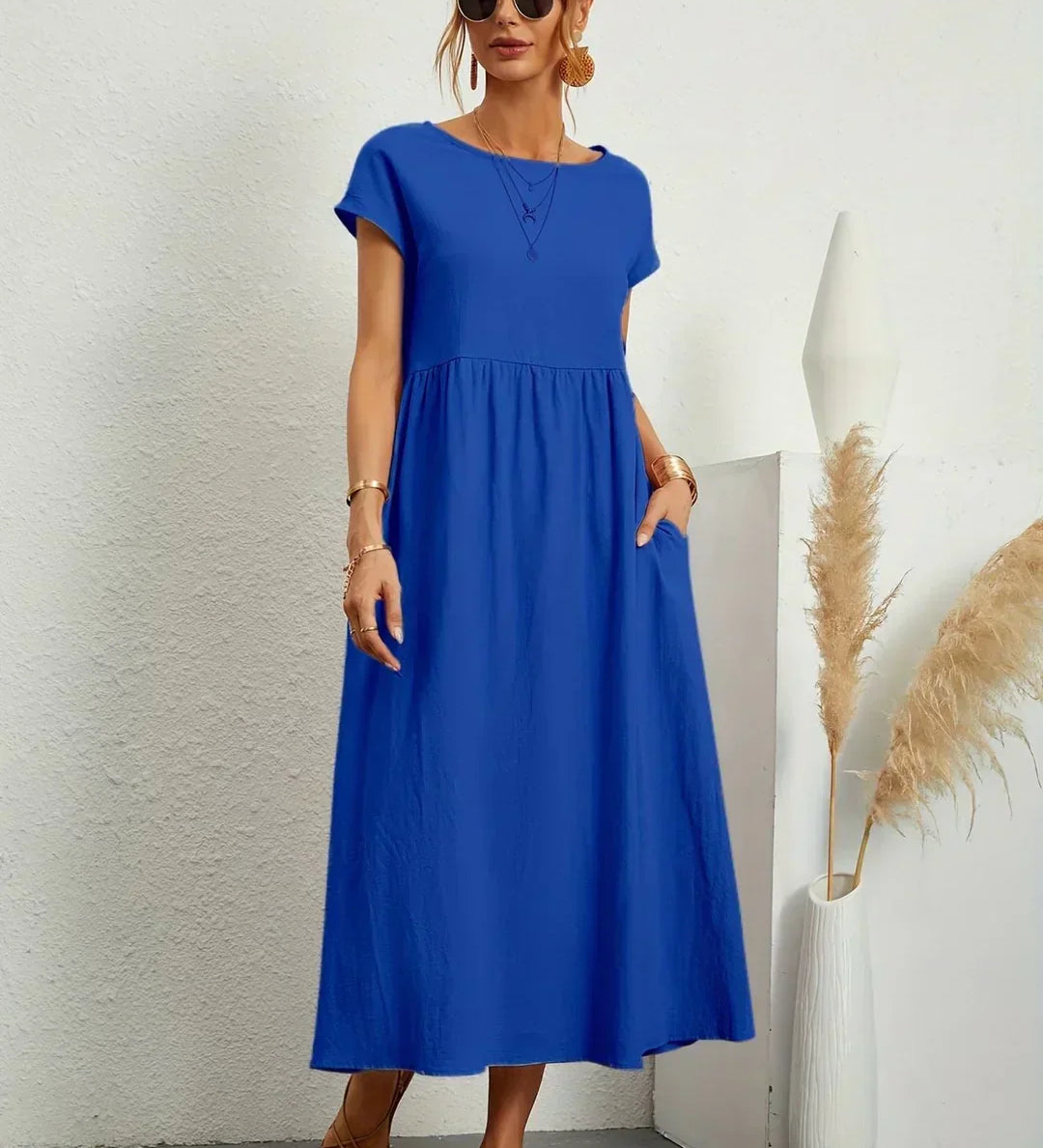 Lucia | Vestido de Algodão com Elegância Descomplicada