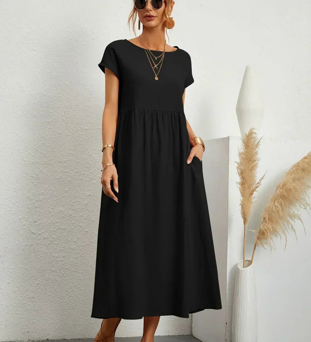 Lucia | Vestido de Algodão com Elegância Descomplicada