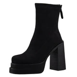 Olga - Botas camurça modernas