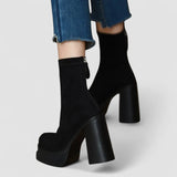 Olga - Botas camurça modernas