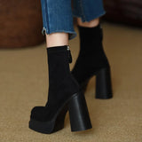 Olga - Botas camurça modernas
