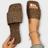 Elisabete - Sandálias leopardo
