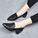 Olene - Sapatos salto vegan bordado