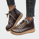 Eduarda - Botas de couro baixo