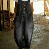 Lora™ - Macacão Denim Estilo Vintage