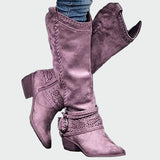 Carlota - Botas couro retro