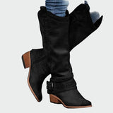 Carlota - Botas couro retro