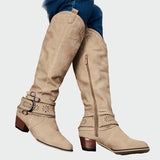Carlota - Botas couro retro